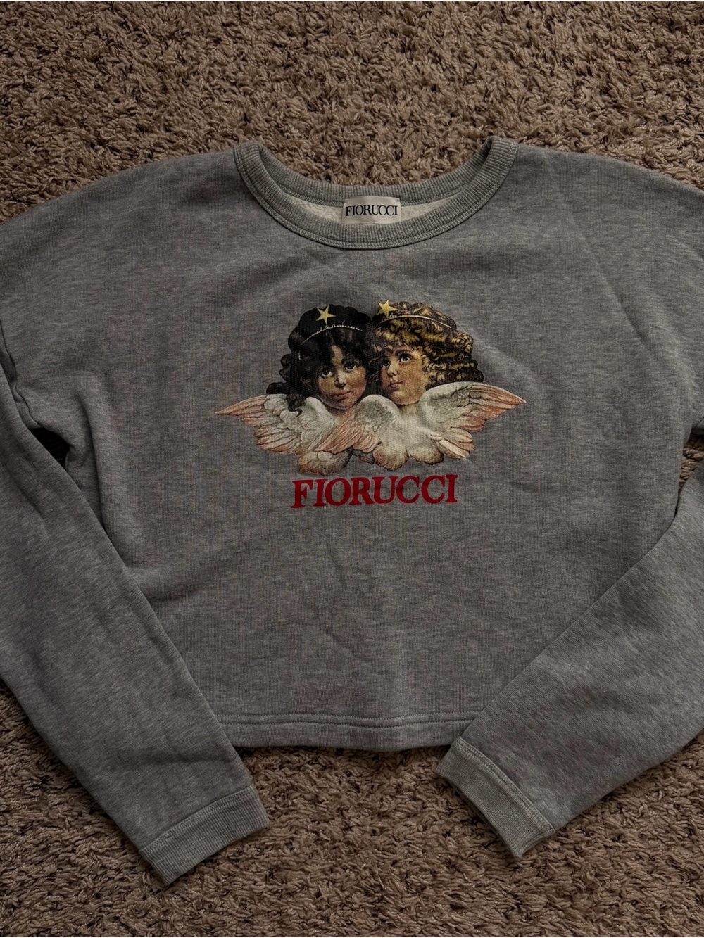 Fiorucci cropped angels sweatshirt